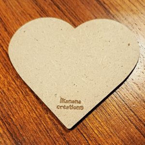 Support de loisir créatif – forme coeur en MDF