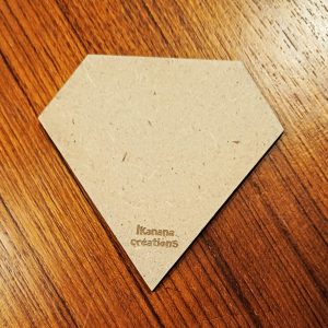 Support de loisir créatif – forme diamant en MDF
