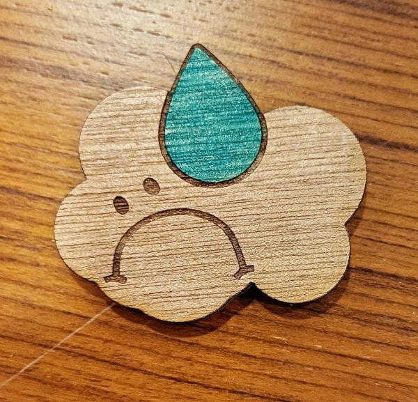 Lot de 9 magnets 5 cm pour frigo - thème la météo – Image 7