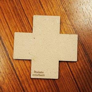 Support de loisir créatif – forme croix en MDF