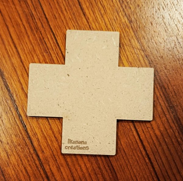 Support de loisir créatif – forme croix en MDF