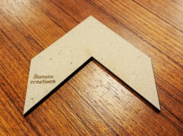 Support de loisir créatif – forme angle 90 degrés en MDF – Image 2