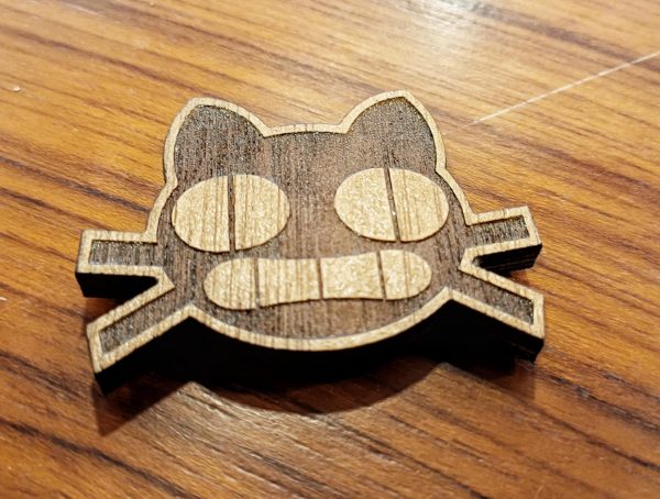 Magnet pour frigo - forme tête chat noir 5 cm – Image 3