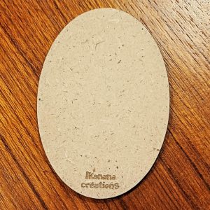Support de loisir créatif – forme ovale en MDF