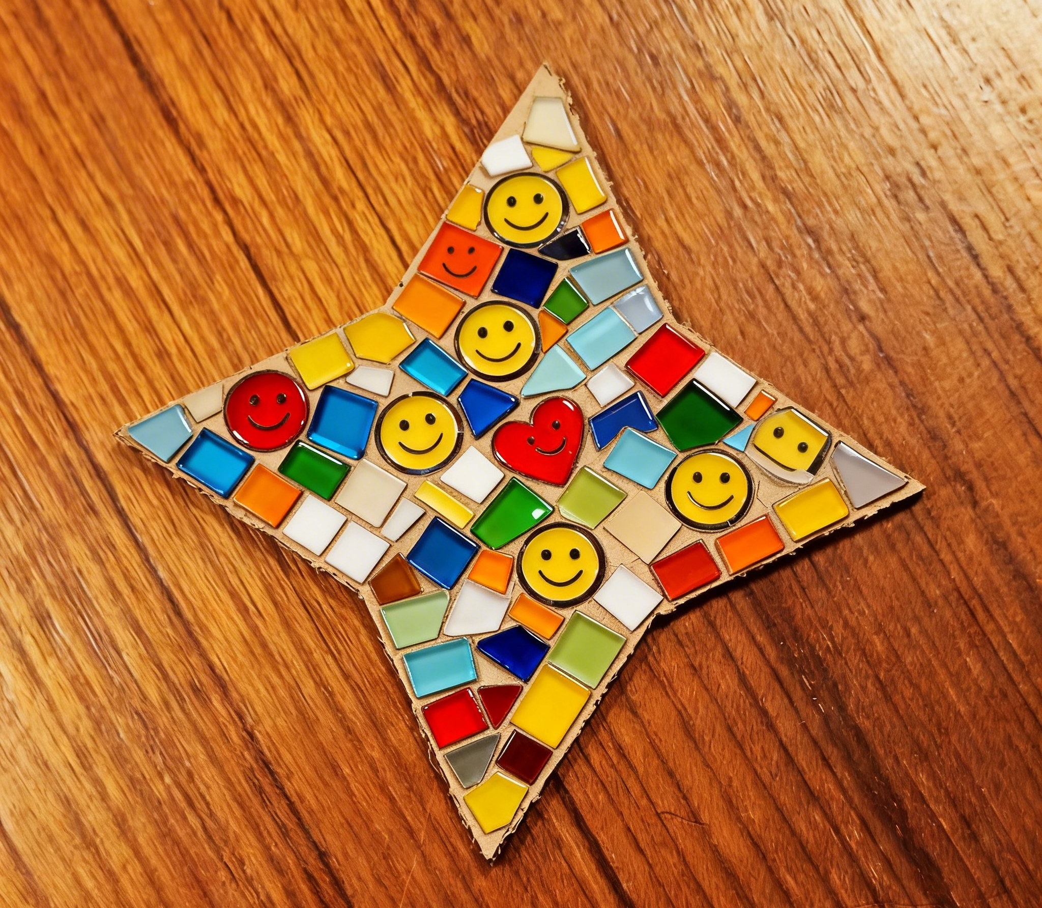 Support de loisir créatif – forme étoile à 4 branches en MDF – Image 3