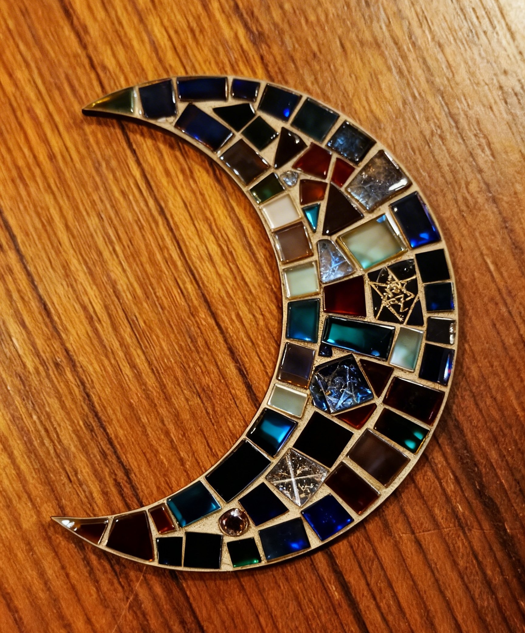 Support de loisir créatif – forme lune en MDF – Image 3