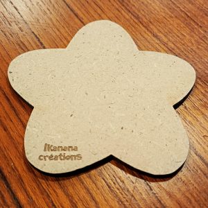 Support de loisir créatif – forme fleur en MDF