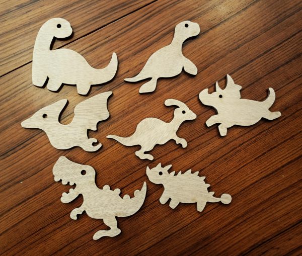 Support de loisir créatif – petits dinosaures 15 cm
