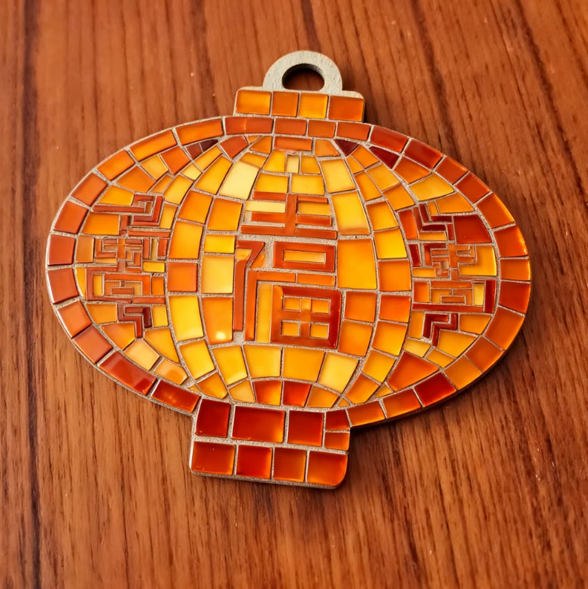 Support de loisir créatif – monde oriental - Lanterne japonaise (avec des trous pour accrocher) – Image 3