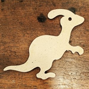 Support de loisir créatif – petit dinosaure – Parasaurolophus