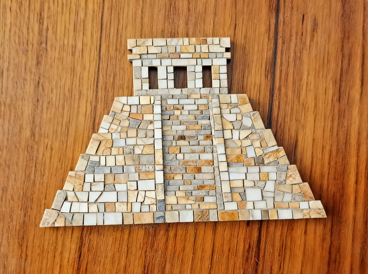 Support de loisir créatif – monde Maya - Temple – Image 3