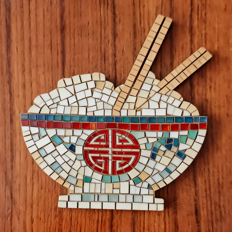 Support de loisir créatif – monde oriental - Bol de riz – Image 3