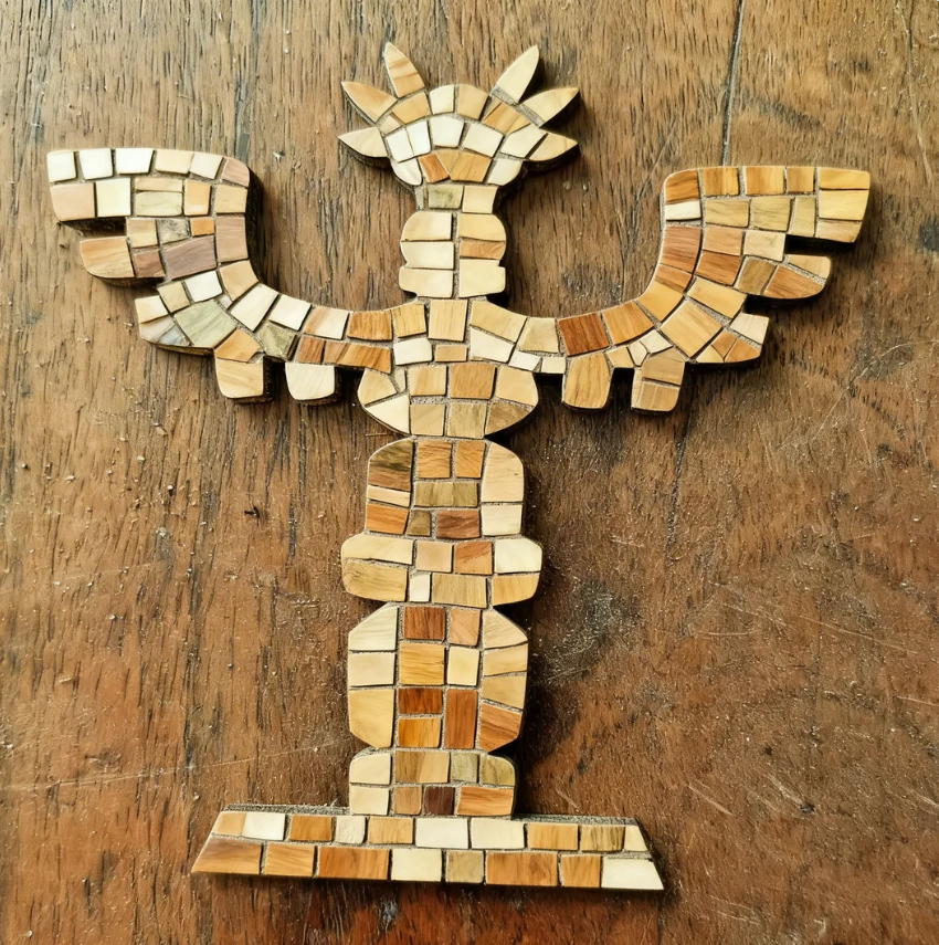 Support de loisir créatif – monde Maya - Totem – Image 3