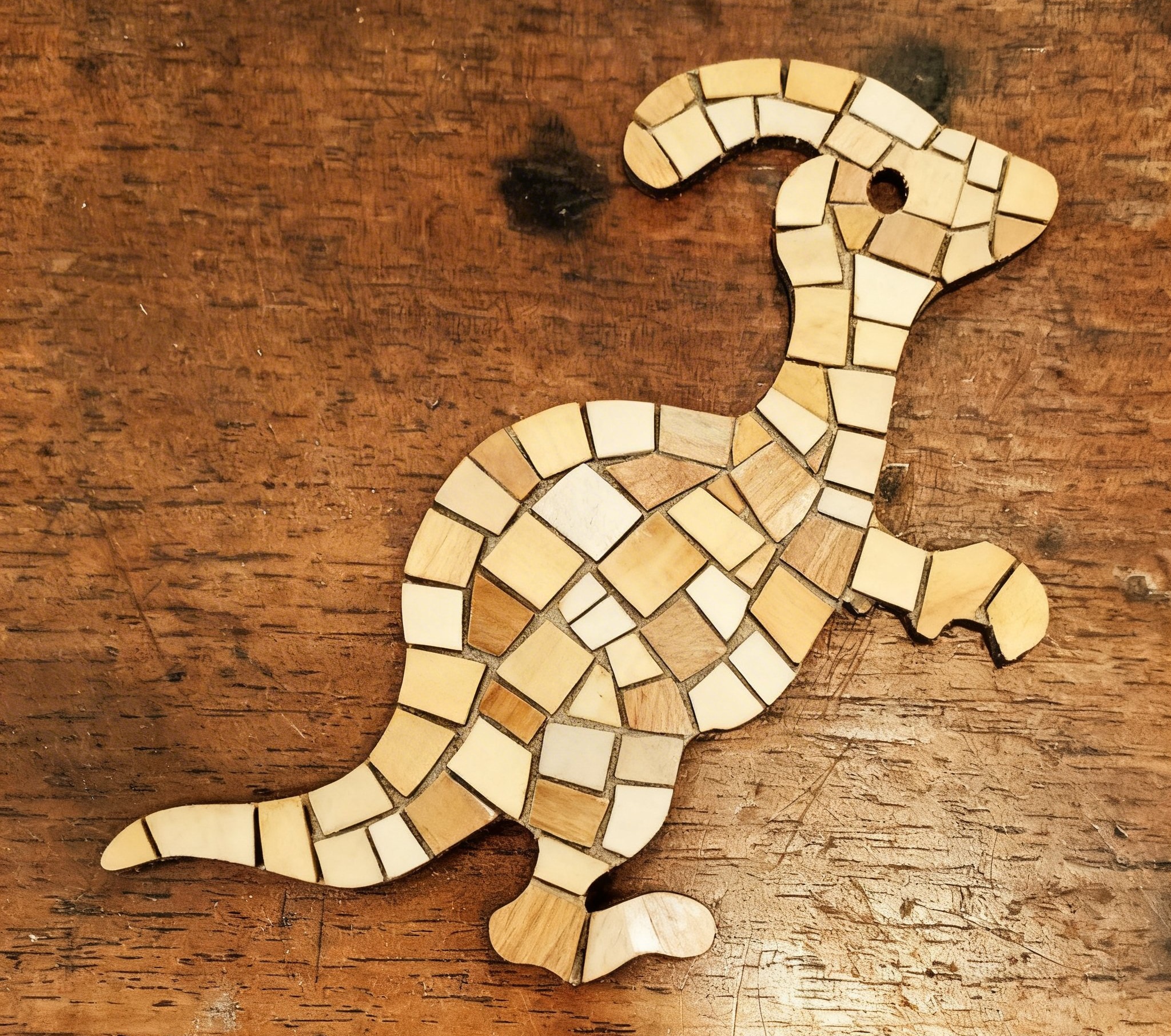 Support de loisir créatif – petit dinosaure - Parasaurolophus – Image 3