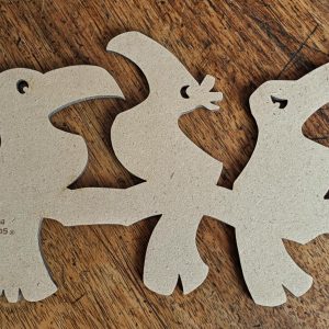 Support de loisir créatif – animaux – 3 toucans