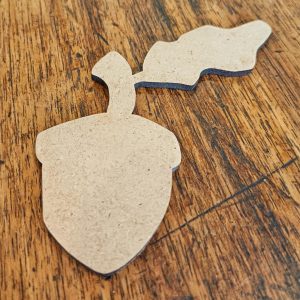 Support de loisir créatif – monde forêt – Gland avec feuille