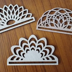 Demi-cercle en bois 15 cm pour macramé