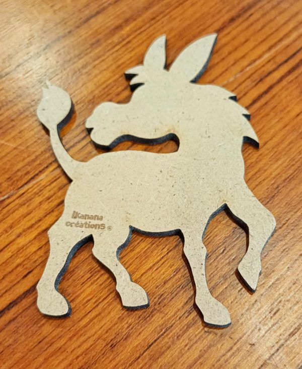 Support de loisir créatif – animaux - Âne – Image 2