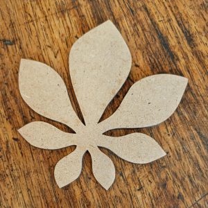 Support de loisir créatif – monde forêt – Feuille de marronnier
