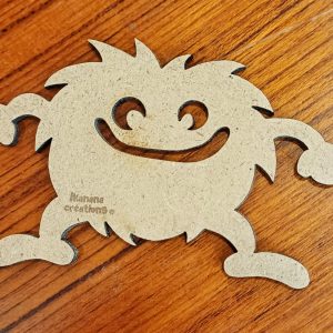 Support de loisir créatif – petis monstres – Pilou pompon