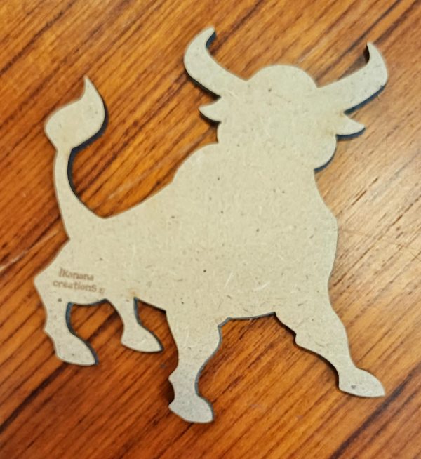 Support de loisir créatif – animaux - Taureau