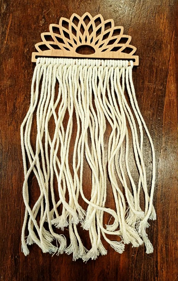 Demi-cercle en bois 15 cm pour macramé – Image 5