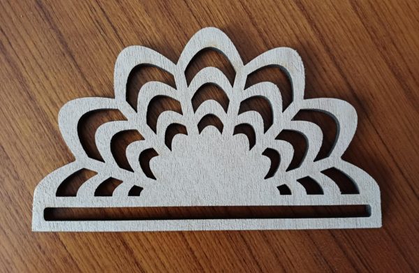 Demi-cercle en bois 15 cm pour macramé – Image 2