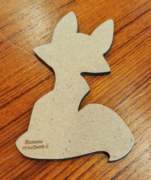 Support de loisir créatif – animaux - Renard – Image 2