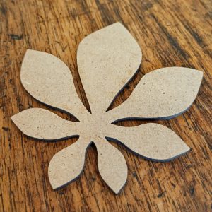 Support de loisir créatif – monde forêt – Feuille de marronnier