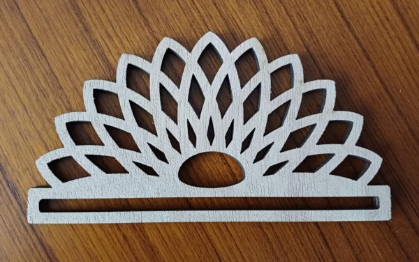Demi-cercle en bois 15 cm pour macramé – Image 4