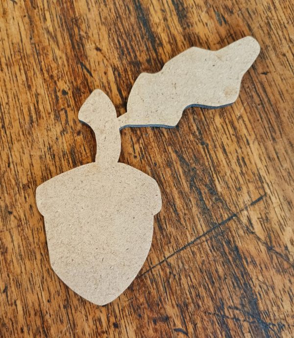 Support de loisir créatif – monde forêt - Gland avec feuille