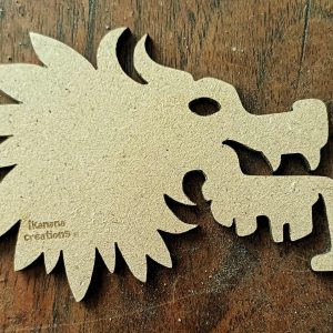 Support de loisir créatif – monde Maya – Tête de dragon maya
