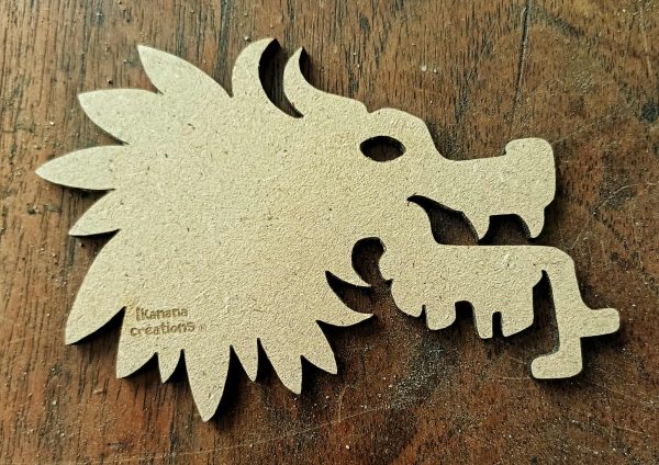 Support de loisir créatif – monde Maya - Tête de dragon maya