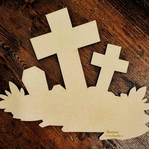 Support de loisir créatif – halloween – Petit cimetière