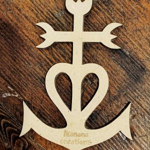 Support de loisir créatif – croix – Camarguaise
