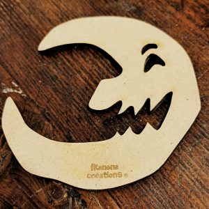 Support de loisir créatif – halloween – Lune moche