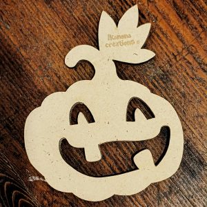Support de loisir créatif – halloween – Citrouille heureuse