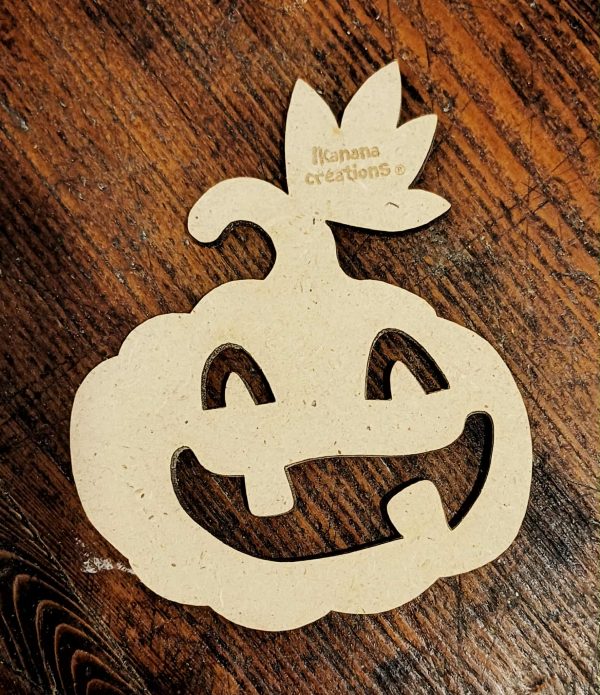 Support de loisir créatif – halloween - Citrouille heureuse