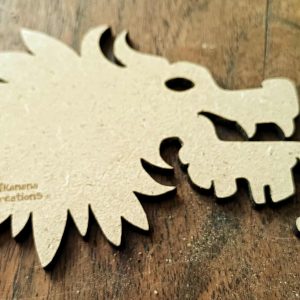 Support de loisir créatif – monde Maya – Tête de dragon maya
