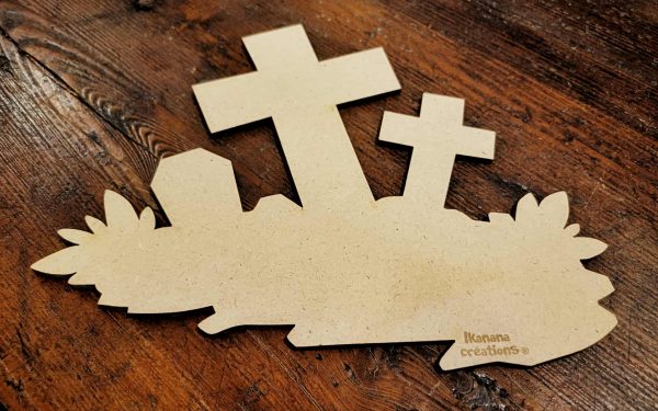 Support de loisir créatif – halloween - Petit cimetière – Image 2