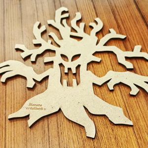 Support de loisir créatif – halloween – Arbre effrayant