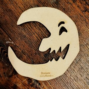 Support de loisir créatif – halloween – Lune moche