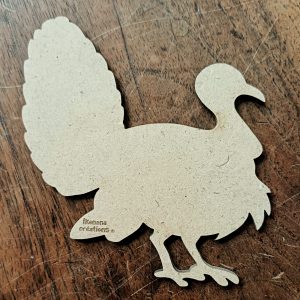 Support de loisir créatif – animaux – Dindon