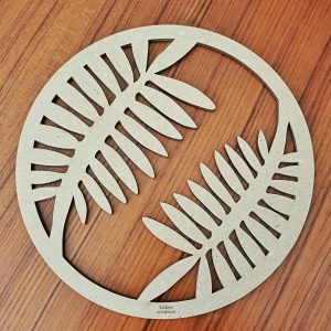 Support de loisir créatif – monde forêt – Feuilles de pin dans un cercle