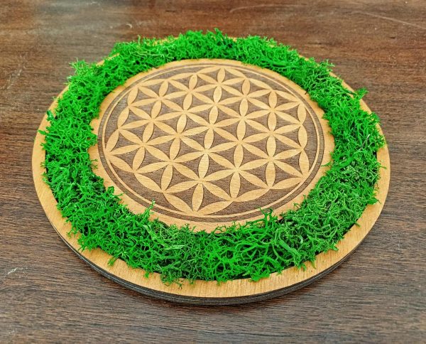 Décoration murale fleur de vie en négatif 20 cm – Image 2
