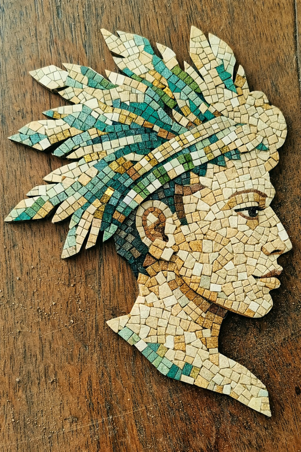 Support de loisir créatif – monde Maya - Portrait homme maya – Image 3