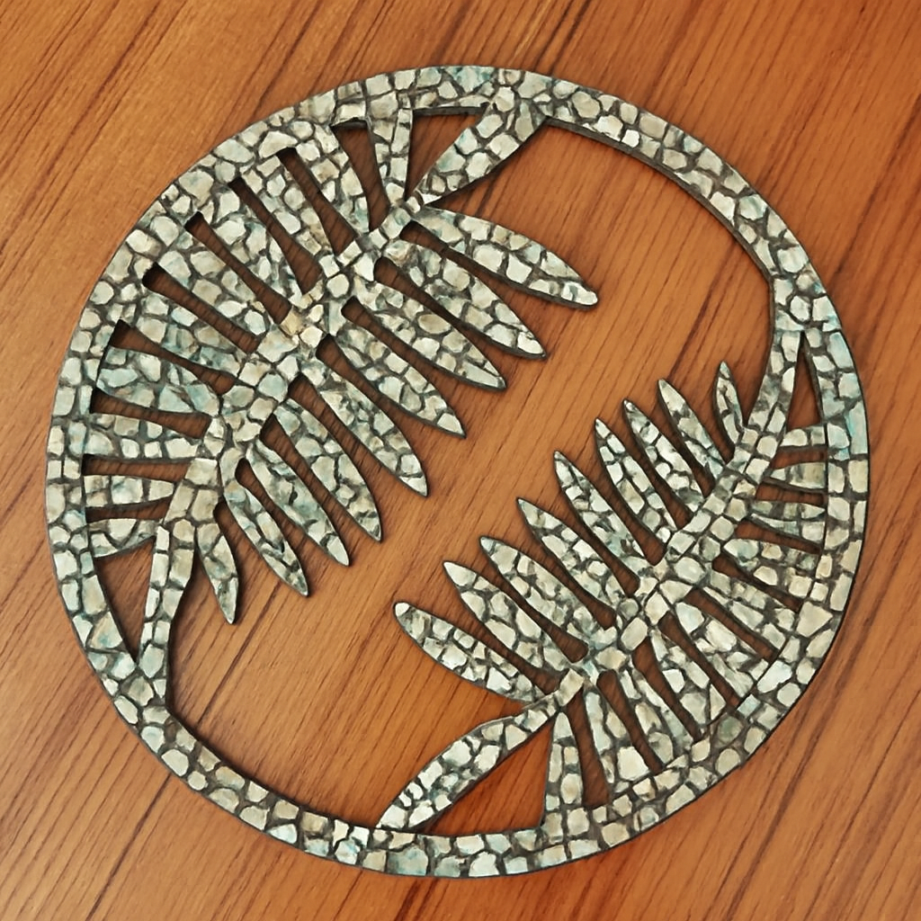 Support de loisir créatif – monde forêt – Feuilles de pin dans un cercle – Image 3