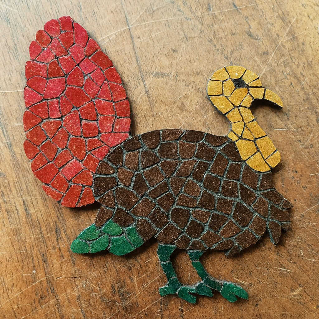 Support de loisir créatif – animaux - Dindon – Image 3