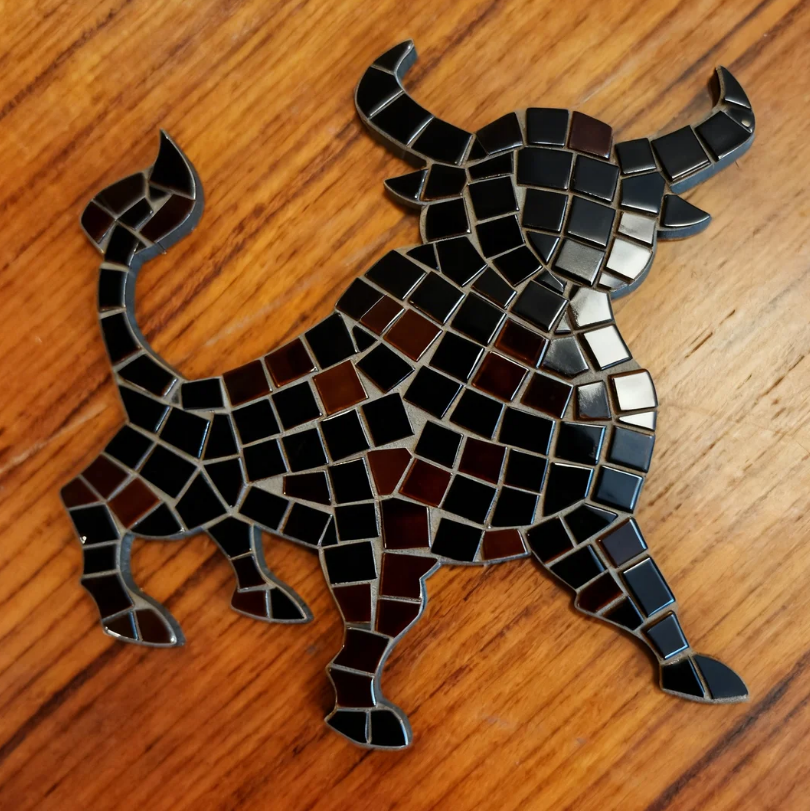 Support de loisir créatif – animaux - Taureau – Image 3