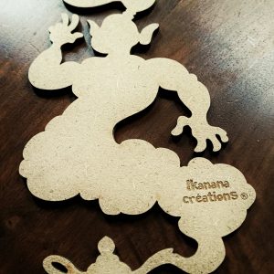 Support de loisir créatif – fantasia – Génie de la lampe